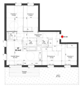 Immobilier neuf : Illustration d'un plan de masse VEFA.