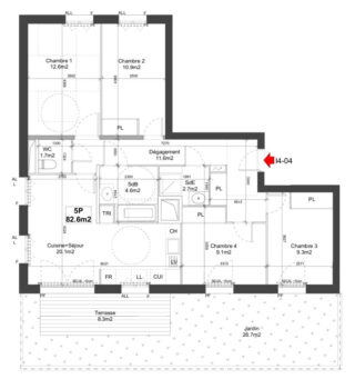Immobilier neuf : Illustration d'un plan de masse VEFA.