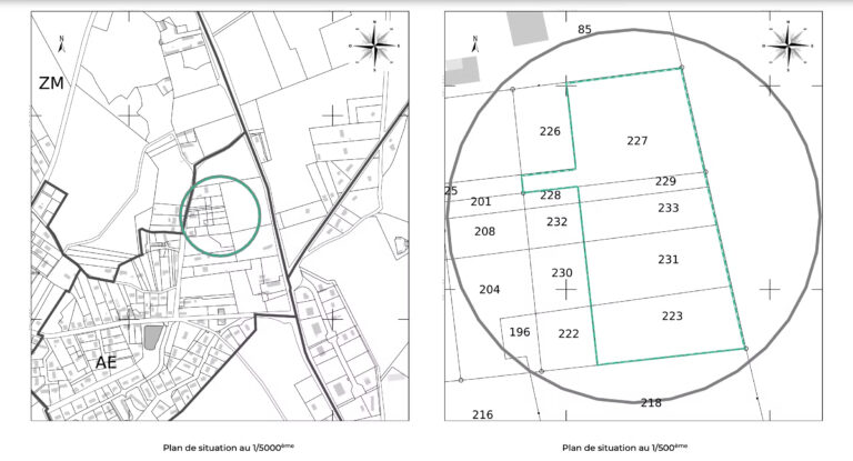 Immobilier neuf : Illustration d'un plan de situation VEFA.