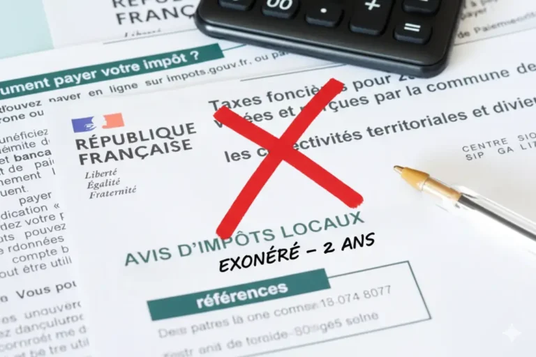 exonération de la taxe foncière pendant 2 ans