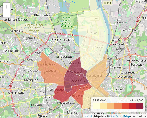 prix immobilier bordeaux