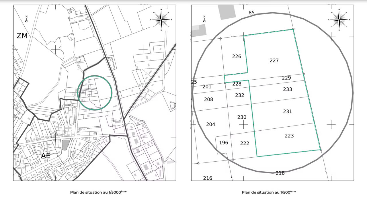 Immobilier neuf : Illustration d'un plan de situation VEFA.