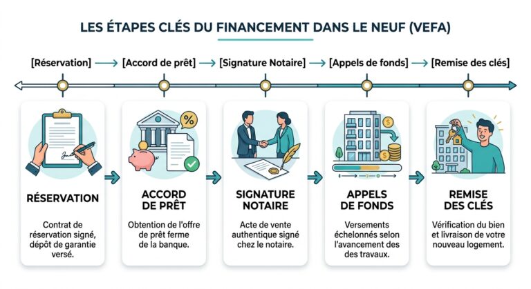 étapes clés d'un achat immobilier neuf