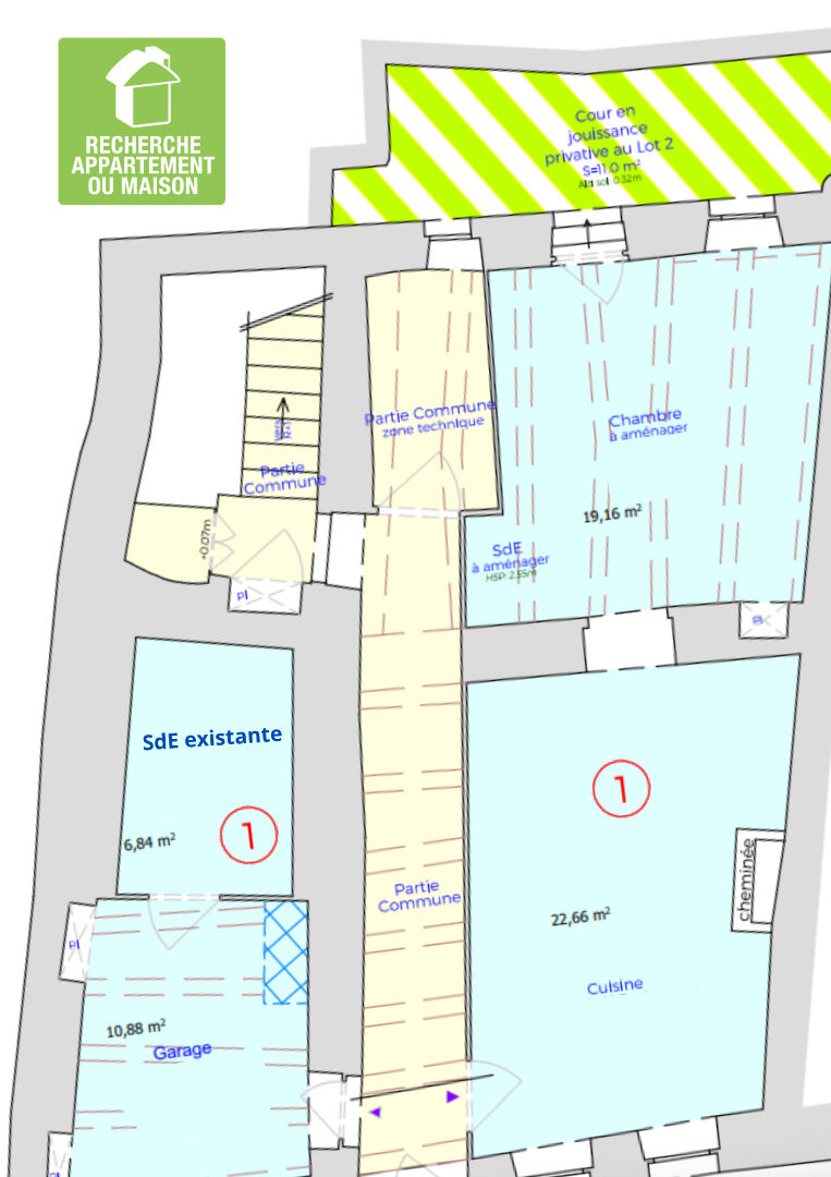 Photo du bien immobilier ancien Appartement 2 pièce(s)