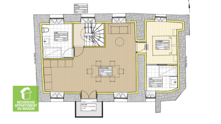 Photo du bien immobilier ancien Appartement 2 pièces 52 m2