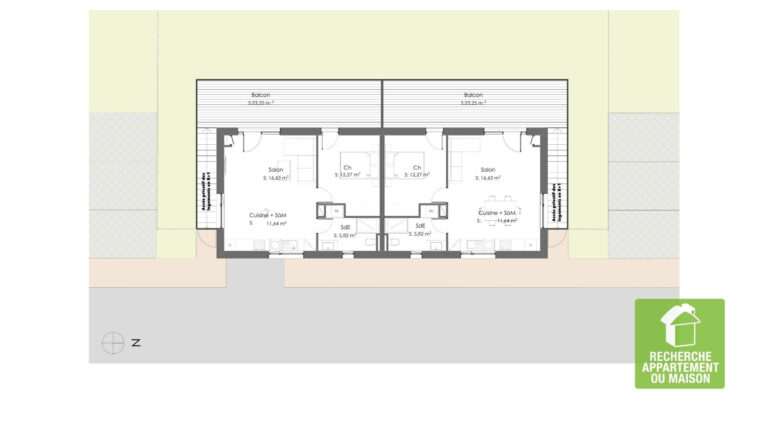 Photo du bien immobilier ancien Appartement  2 pièce(s) 46.36 m2