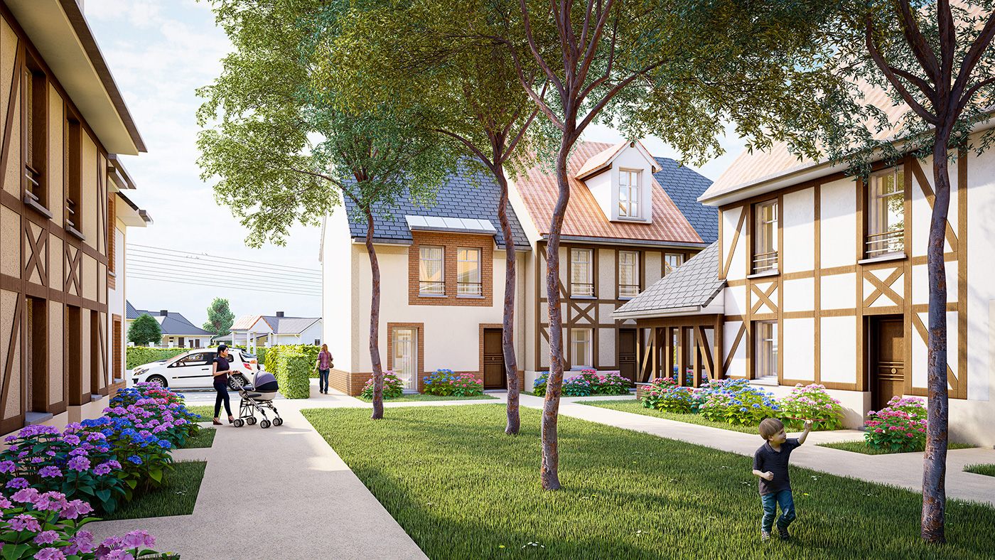 Photo du programme immobilier neuf LES COTTAGES DU CHEMIN VERT
