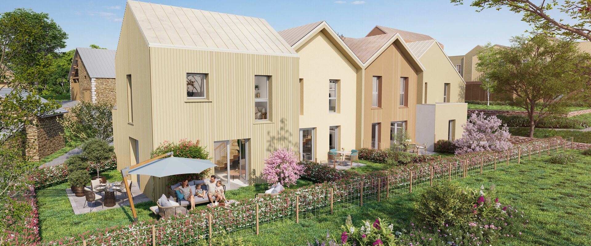 Photo du programme immobilier neuf LE HAMEAU DE L&rsquo;AUMONERIE – Les frênes – BAT F